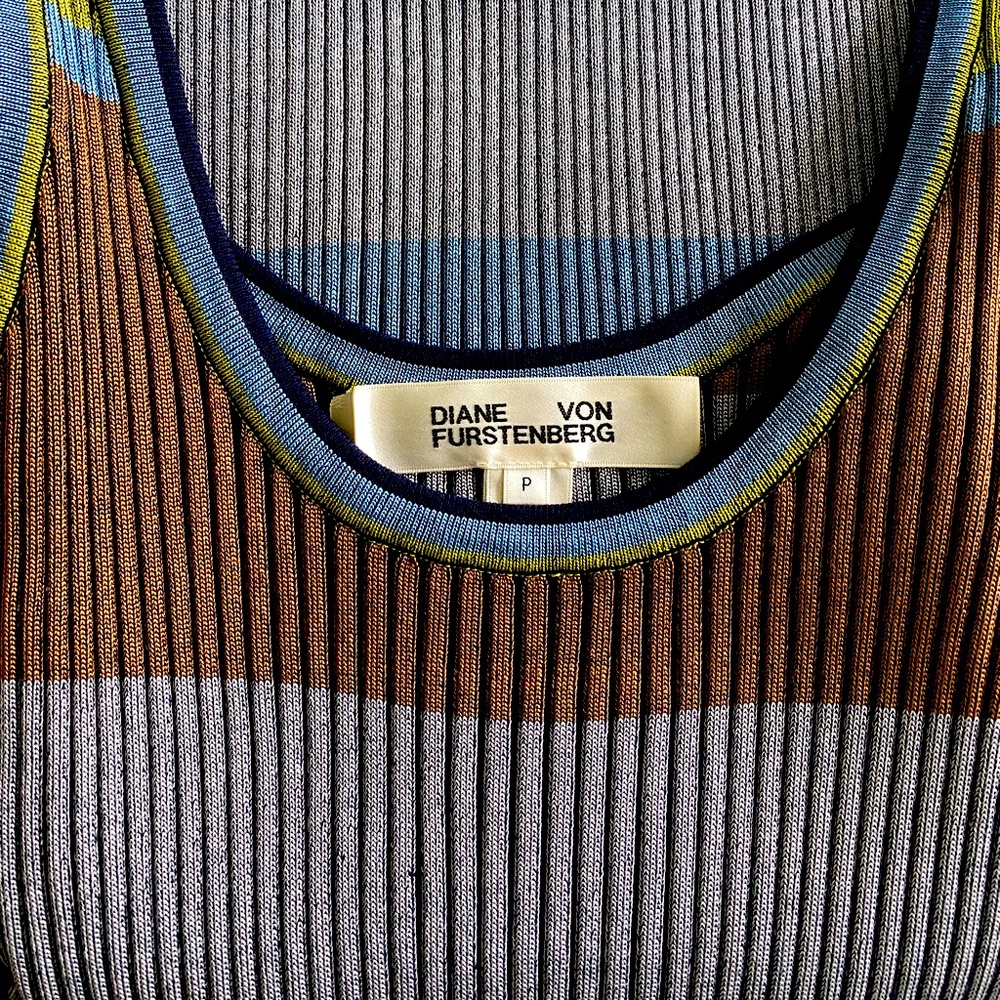 Diane Von Furstenberg - Blue Midi Dress